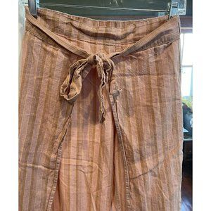 Patagonia Women’s Wrap Pants Hemp Tencel Blend  Heather Apricot Color SZ Medium
